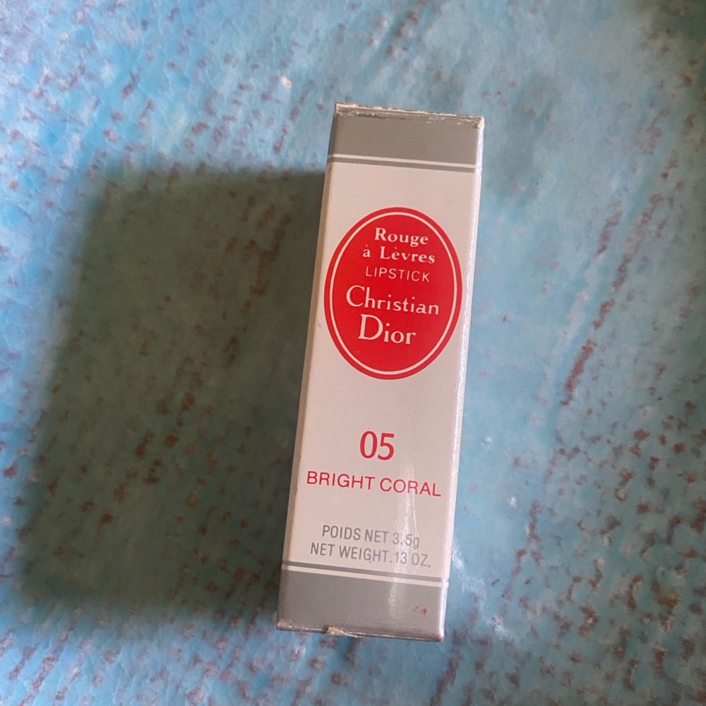 Christian Dior Bright Coral Lipstick retro  OG